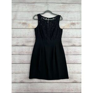 White House Black Market Black Lace Mini Dress